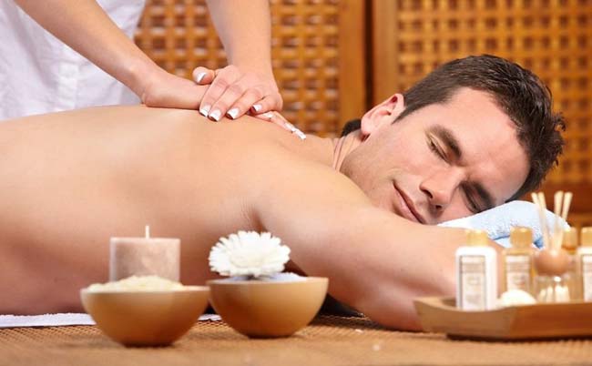 Spa package massage for man image